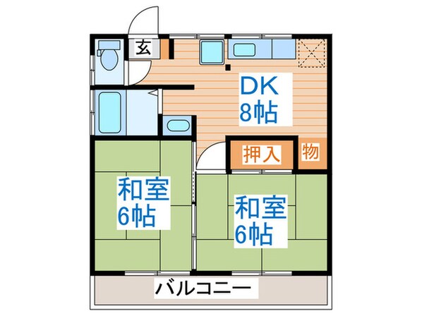 コーポささきの物件間取画像